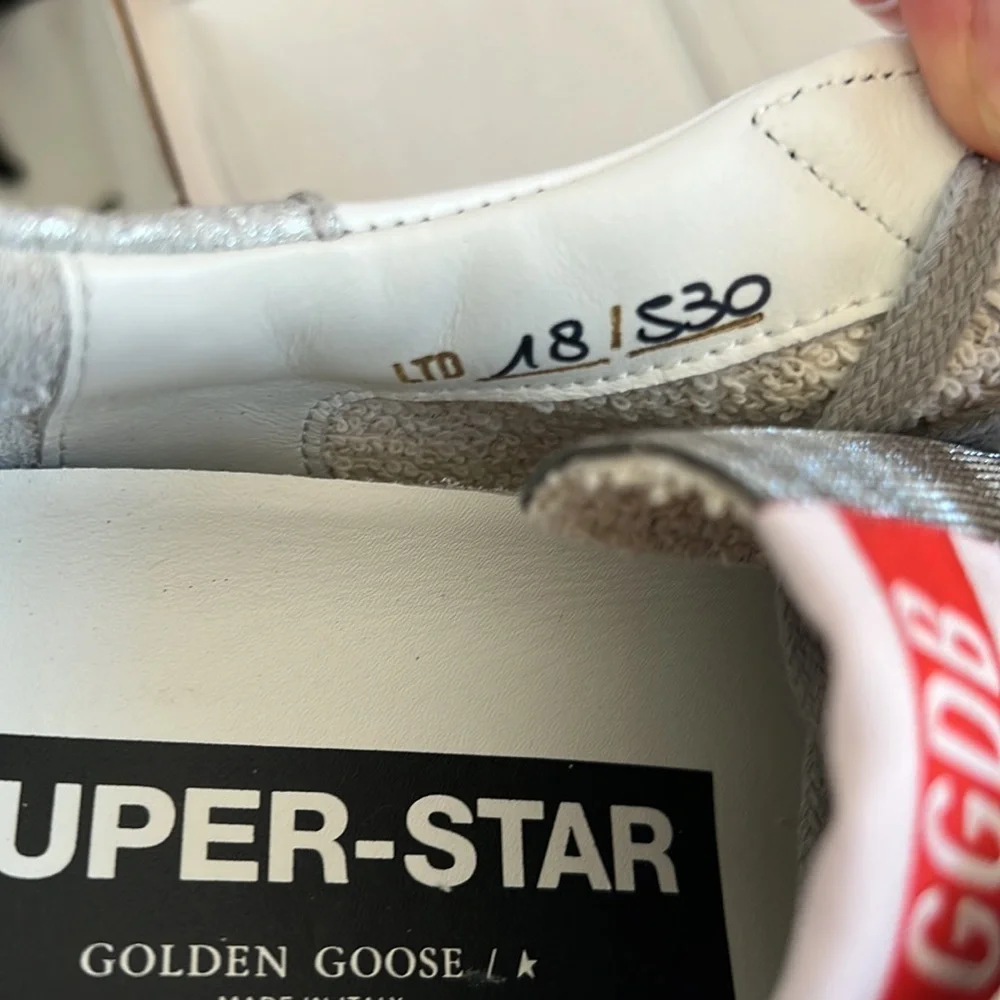 Golden Goose Superstar Mixed Media Checkered Low-Top Sneakers - Picture 11 of 12